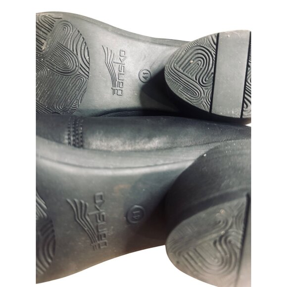 Dansko Women's Size 41/10 Black Robin Burnished Nubuck Heeled Clogs . - Picture 12 of 12